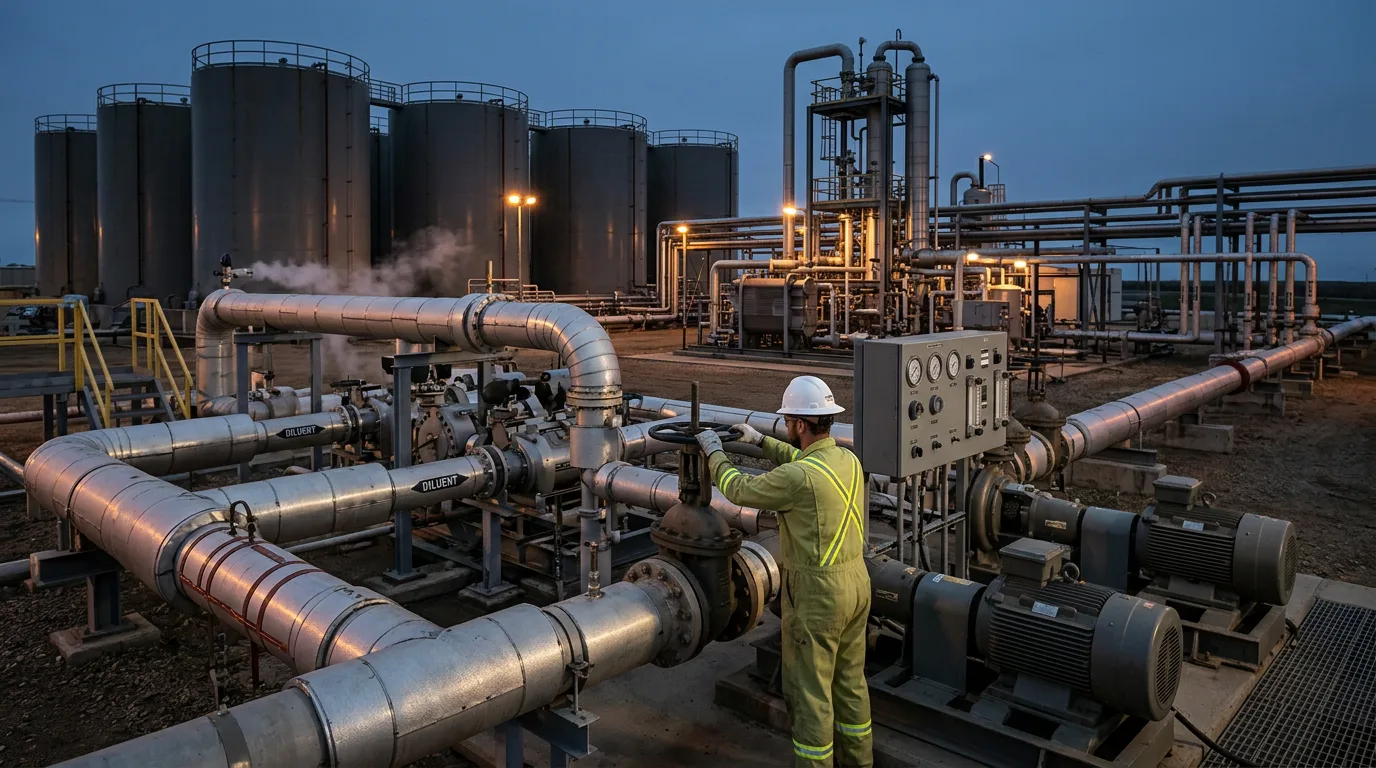 Diluent Blending for Heavy Crude Pipeline Transport: Solvent Selection, Blending Ratios, and Restart Design