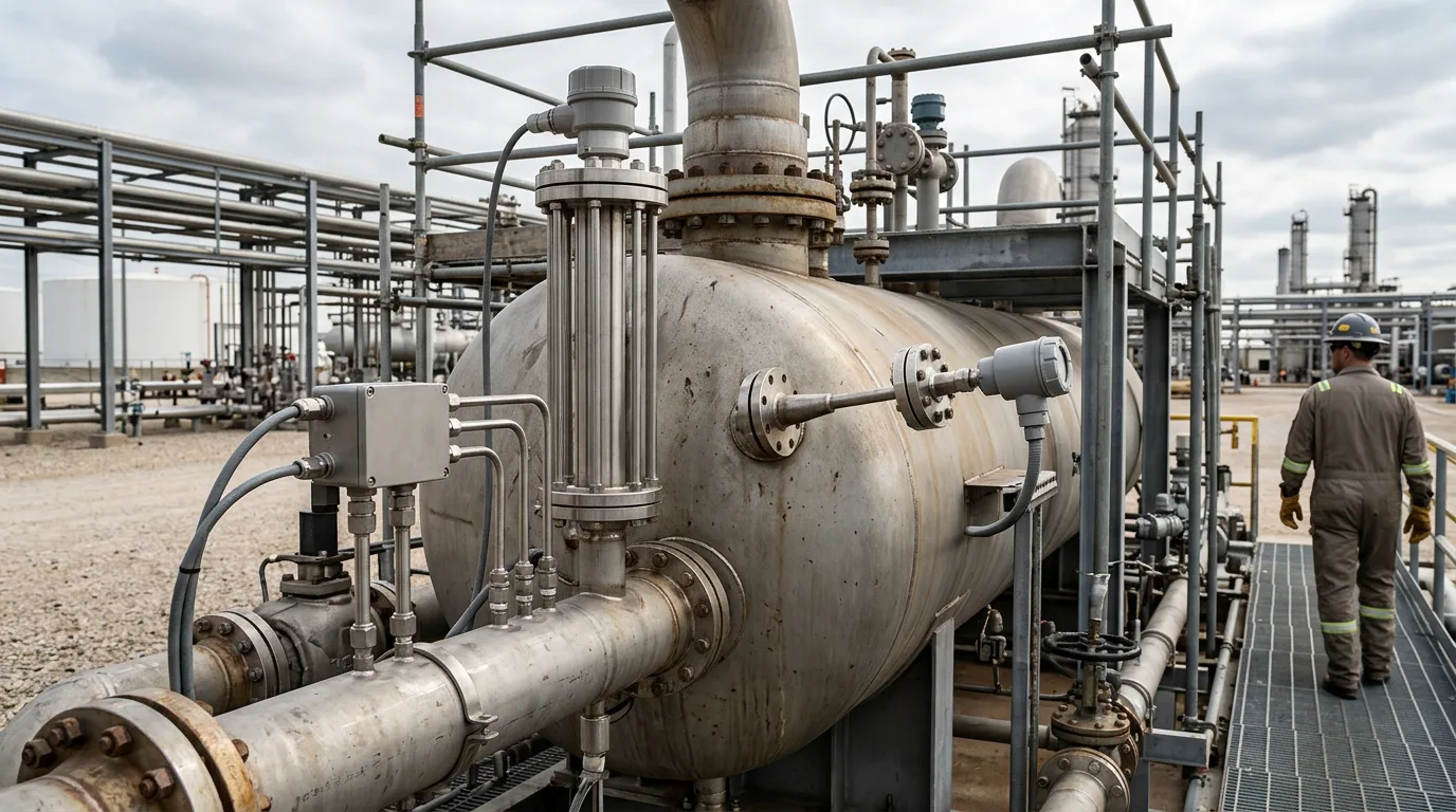 Level measurement in three-phase separators: choosing between DP, radar, and displacers