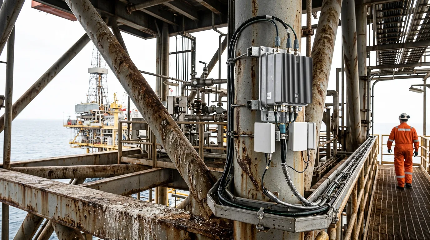 Private LTE and 5G on Offshore Platforms: Coverage Design, Backhaul and SCADA Integration